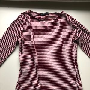 RED AND WHITE BRANDY MELVILLE TOP